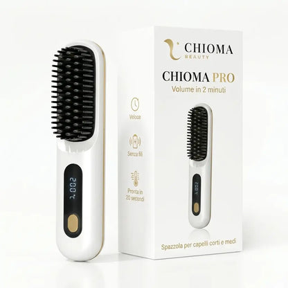 x2 Spazzola modellante intelligente per capelli corti e medi + Pettine da styling + Set di pinze