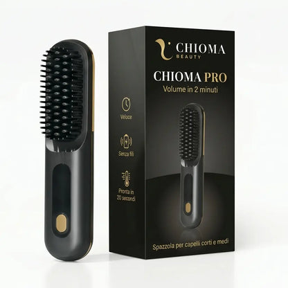 x2 Spazzola modellante intelligente per capelli corti e medi + Pettine da styling + Set di pinze